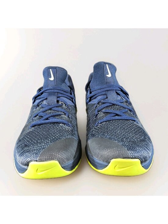 Nike Metcon Flyknit 3 Blue Obsidian Volt Athletic Shoes AQ8022-407 - Men\'s 8.5 main image 6